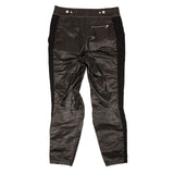 Black Leather Pelgrave Straight Fit Pants