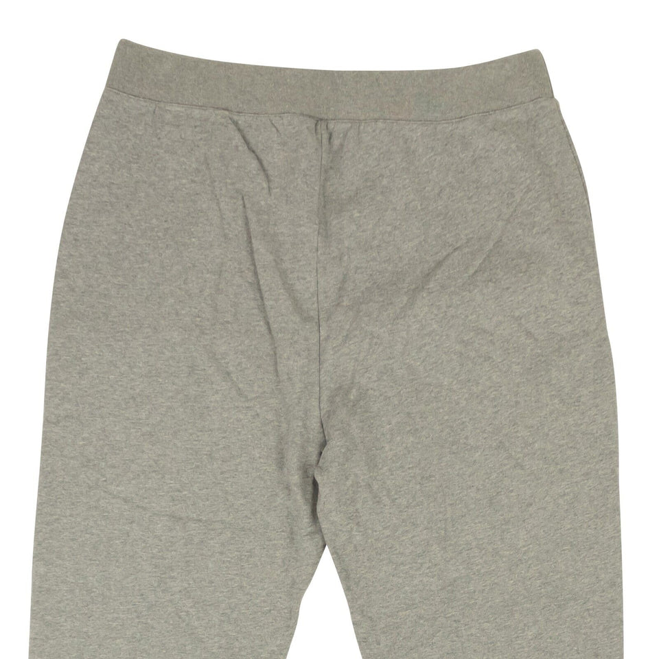 Grey Cotton Elastic Logo Sweatpans