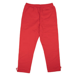 Red Cotton Relax Fit Jogger Sweatpants