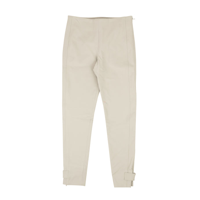 Grey Polyamide Straight-Fit Pants