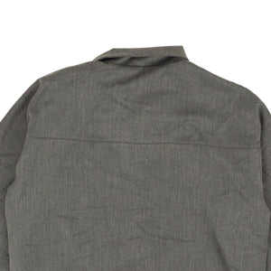 Grey Polyester Tailoring Warm-Up Jacket