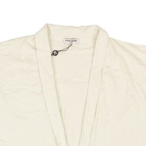 White Cotton Blank Jersey Kimono