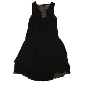 Black Chiffon Sleeveless Dress