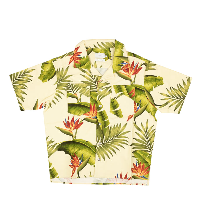 Multicolored Cotton Snap Closure Hawiian Shirt