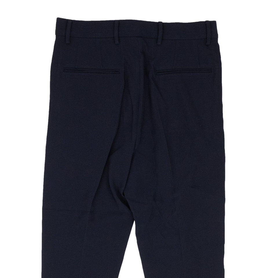 Navy Blue Polyester Twill Trousers