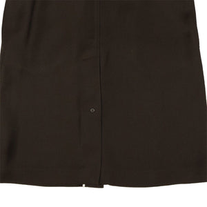 Chocolate Brown Button Down Skirt
