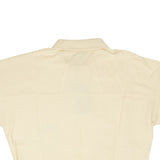 Vintage White Cotton Pique Polo Shirt