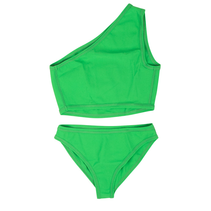 Parakeet Green One Shoulder Bikini
