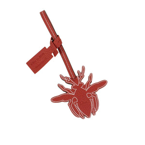 CHRISTIAN DIOR HOMME Leather Bee Key Ring - Red