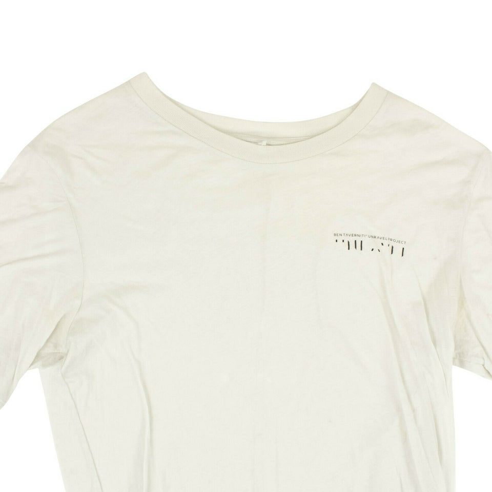 Unravel Project Light Short Sleeve Elongated T-Shirt - Gray
