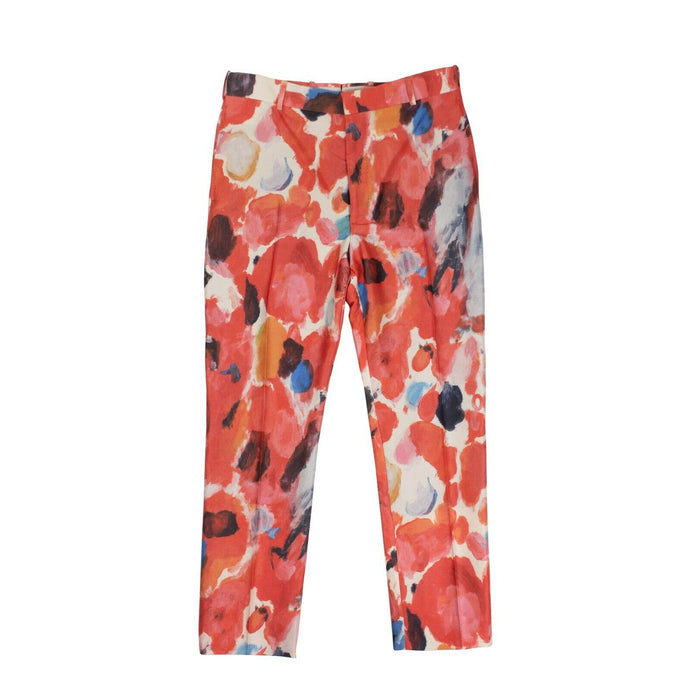 Painted Wall Print Pants - Multicolored