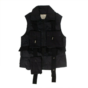 A-COLD-WALL* Men's Collared Utility Vest - Navy Blue
