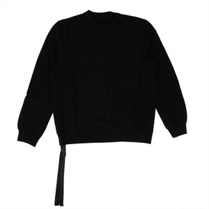 Men's Black Cotton Logo Patch Sweatshirt