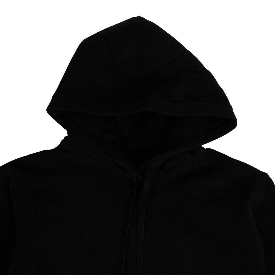Men's Black Faded Logo Oversized Hoodie