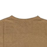 Cotton Elliot Jacquard Short Sleeve T-Shirt - Khaki