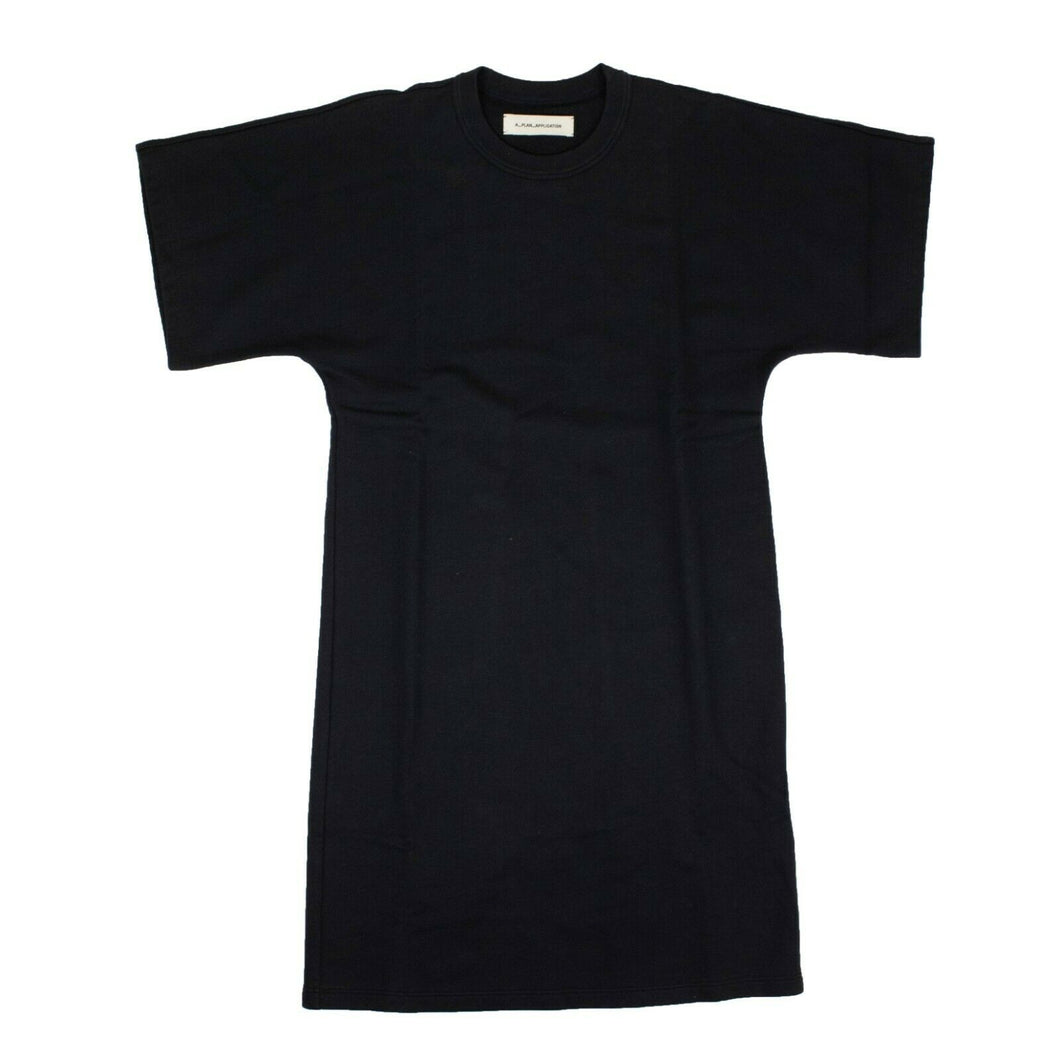 A Plan Application Cotton T-Shirt Dress - Navy Blue