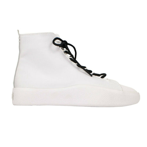 Adidas Men's Canvas 'Bashyo' High-Top Sneakers - White