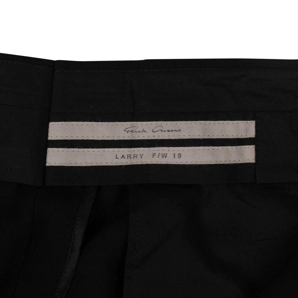 RICK OWENS New Wool 'Pantaloni Karloff' Pants - Black