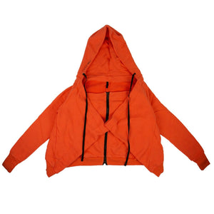 Orange Cotton 'Tie Front' Jacket