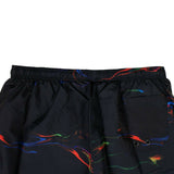 Polyester 'All Over Lights' Beach Shorts - Black