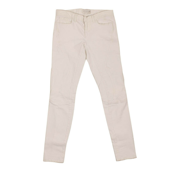White Cotton Skinny-Fit Jeans