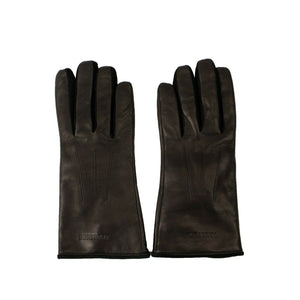 Burberry Women's Black Leather Gloves