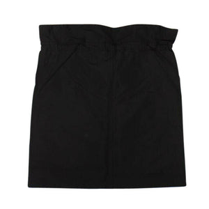 Drawstring Cargo Pocket Skirt - Black