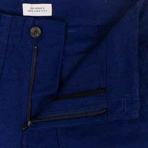 Cotton Decatur Bellow Pants - Cobalt Blue