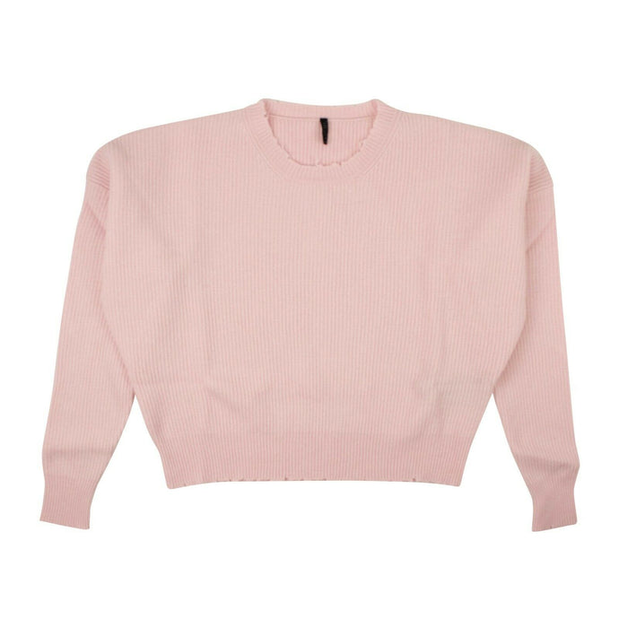 Pink Wool Relaxed Fit Sweater