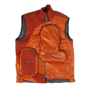 A-COLD-WALL* Men's Puffer Panelled Jacket Vest - Orange