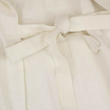 White Tie Waist Dress