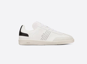 White Leather And Suede B01 Low-Top Sneakers