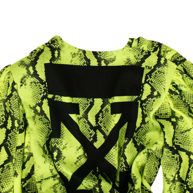 Neon 'Snake V Arrow' Belt Dress