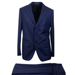 Royal Blue Wool Single Breasted Suit