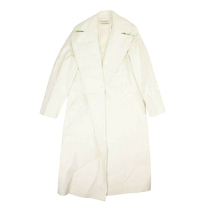 A Plan Application Rubberized Trench Coat - White