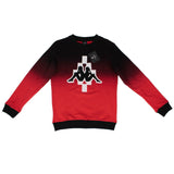 Kappa Big Logo Crew Neck Sweater - Black / Red