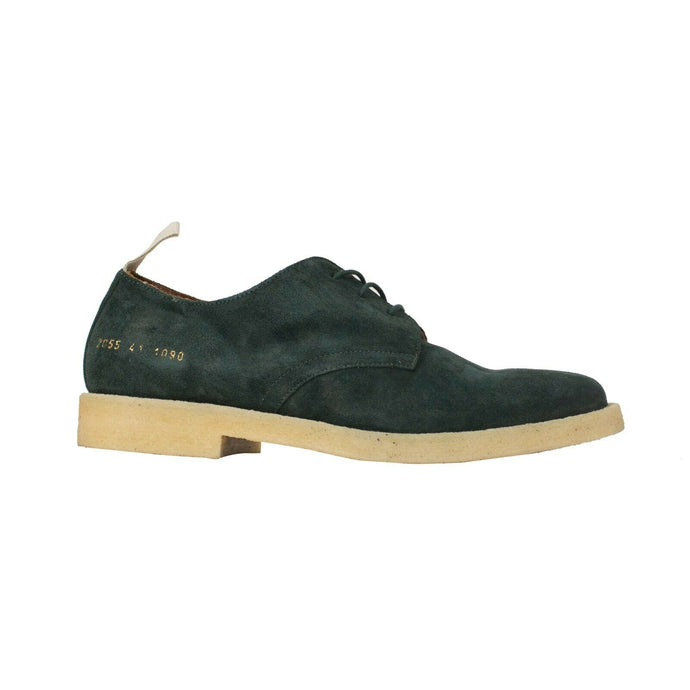 Suede 'Cadet' Derby Low-Top Shoes - Green
