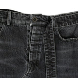 Unravel Project Denim Tie Up Jeans - White