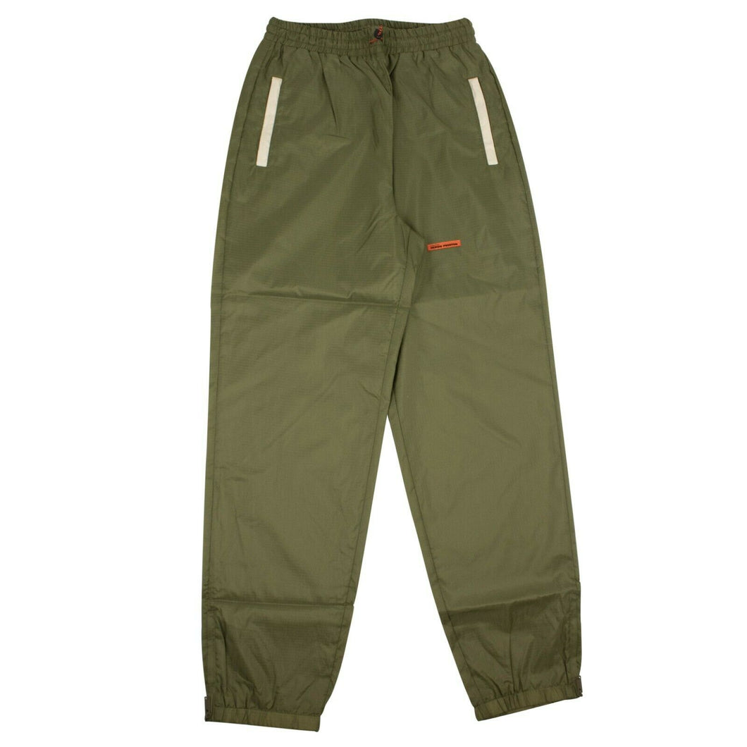 Military Green Nylon Pants
