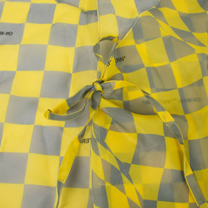 Yellow Check Asymmetric Dress