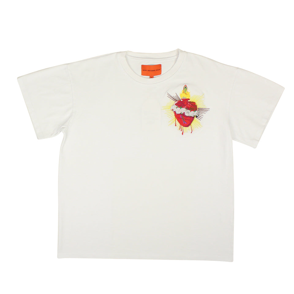 White WDW Crest Sacred Heart Jersey