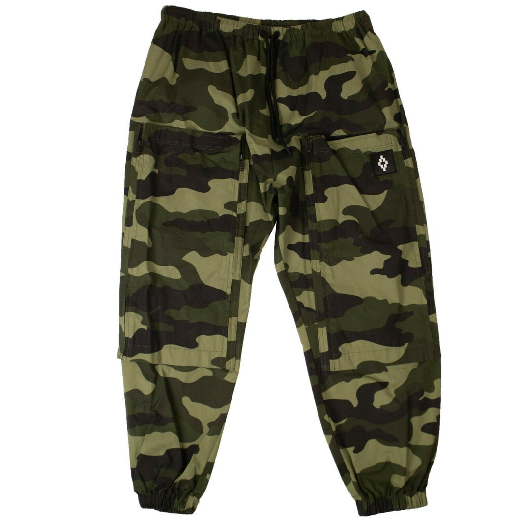Green Camouflage Print Track Pants