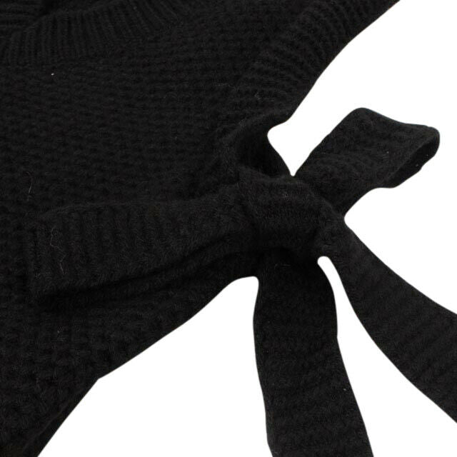 Women's Black Cashmere Sleeveless Knit Sweater