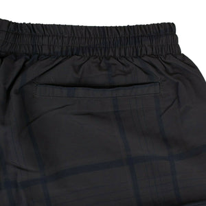Gray Plaid Patchwork Shorts