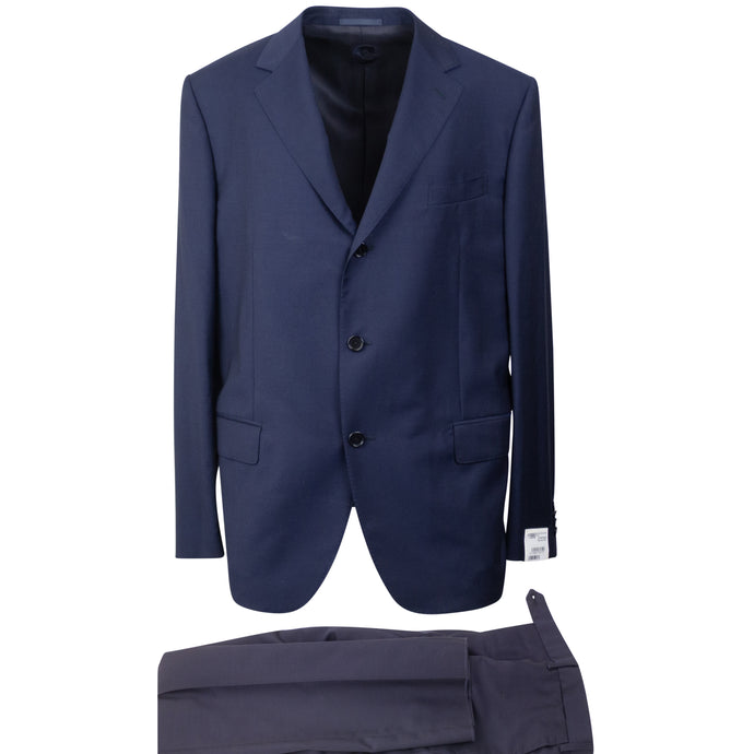 Navy Wool Single Breasted Suit