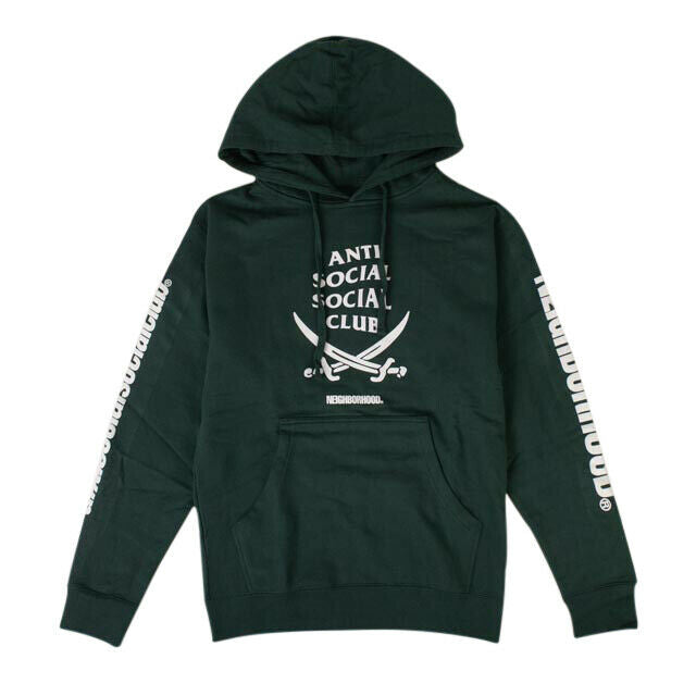 Men's ANTI SOCIAL SOCIAL CLUB x Neighborhood 6IX Hoodie Sweatshirt - Green