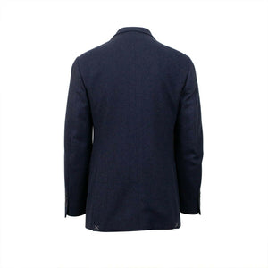 Drop 6 3 Roll 2 Button Wool Sport Coat - Navy Blue