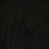 Women's Black Cashmere Distressed Details Sweater