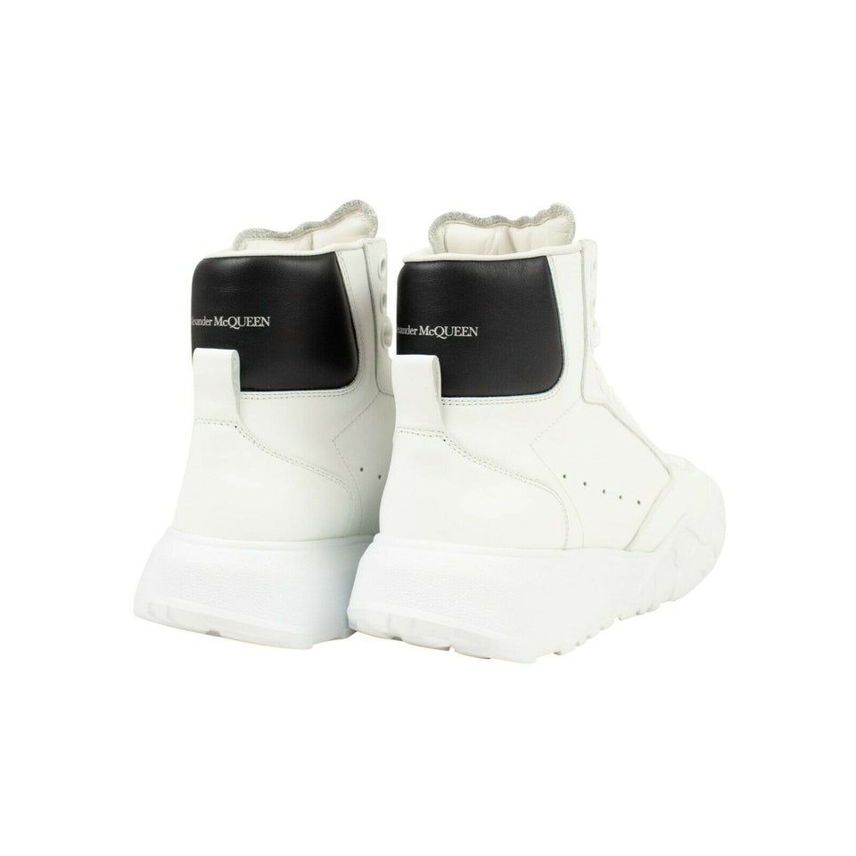 Women's Black And White High-Top Sneakers