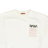 White NASA Crew Neck Sweatshirt